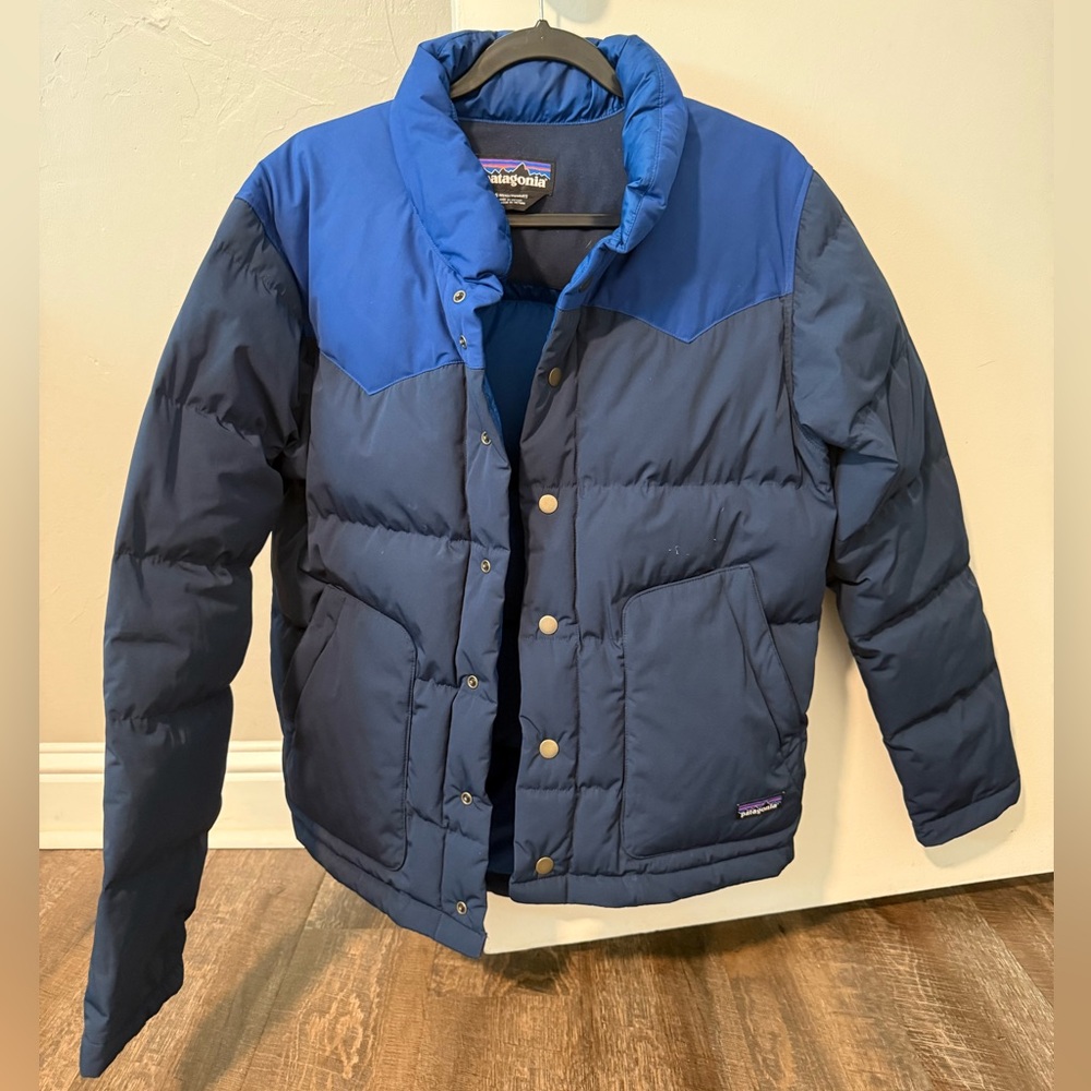 Patagonia Navy & Royal Blue Men's Bivy Down Jacket